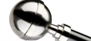 Jaja Garniža čierna 19mm Kalisto nerez jednotyčová simple
