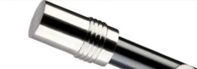Jaja Garniža čierna 19mm Cylinder nerez jednotyčová simple