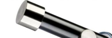 Jaja Garniža čierna 19mm Pullo nerez jednotyčová simple