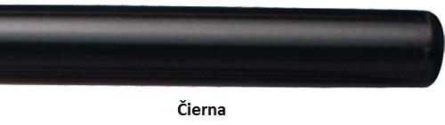 Jaja Garniža dvojtyčová List 300cm čierna