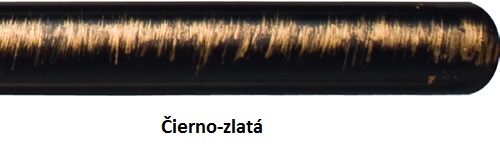 Jaja Garniža dvojtyčová List 300cm čierna
