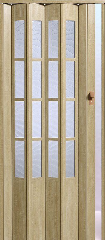 Zhrňovacie dvere Crystalline Glass 100cm Orech tmavý Vivaldi