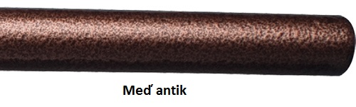 Jaja Garniža dvojtyčová Hák 180cm meď antik