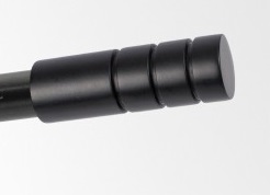 Jaja Garniža čierna matná 19mm Techno dvojtyčová 320cm