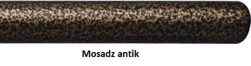 Jaja Garniža dvojtyčová List 300cm čierna